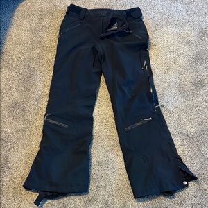 Columbia Titanium Omni Black Ski Pants with Zipper Details Size Medium